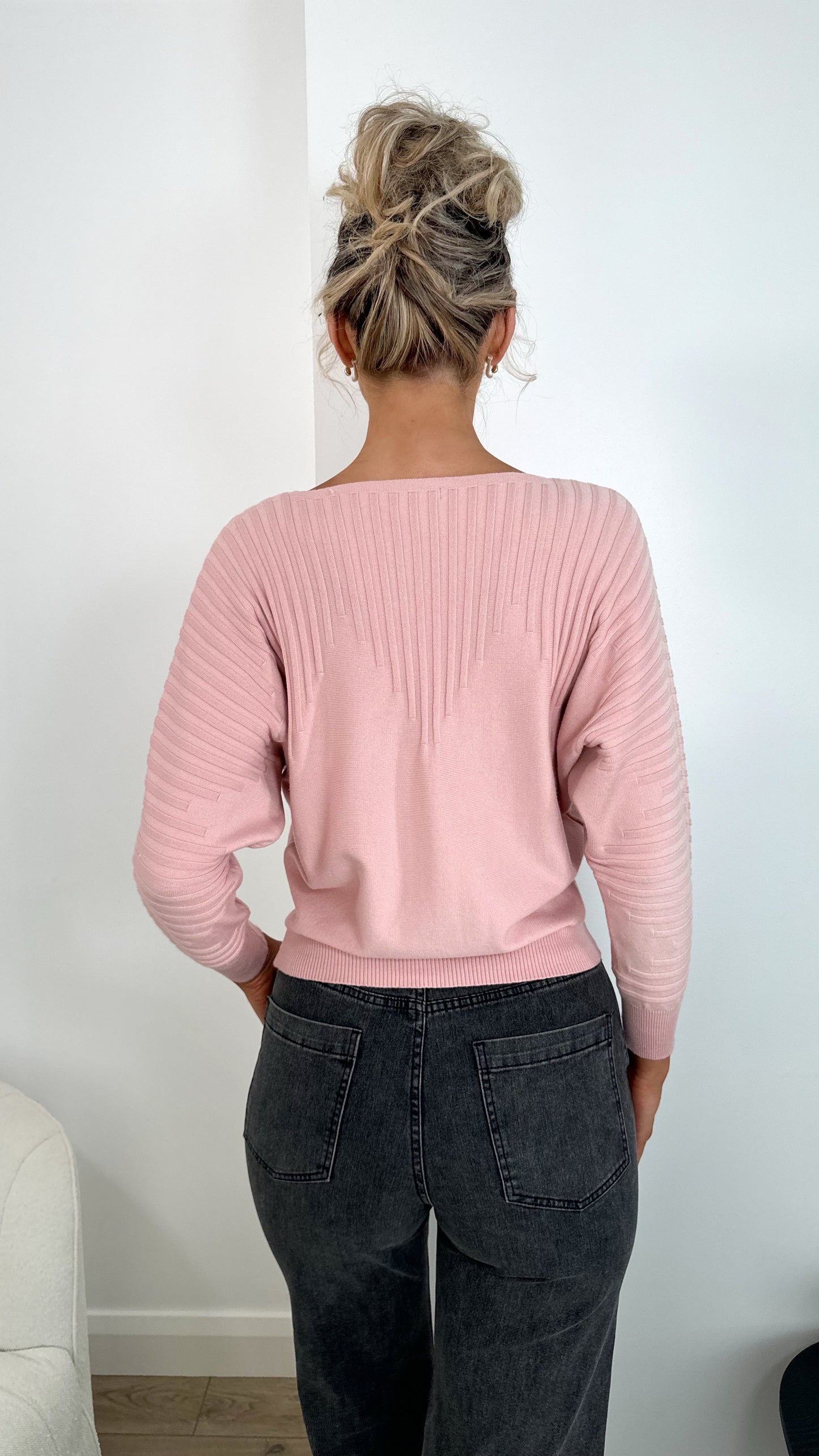 Luna Pink Knit Jumper