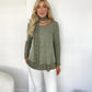 Marina Top with Scarf - green