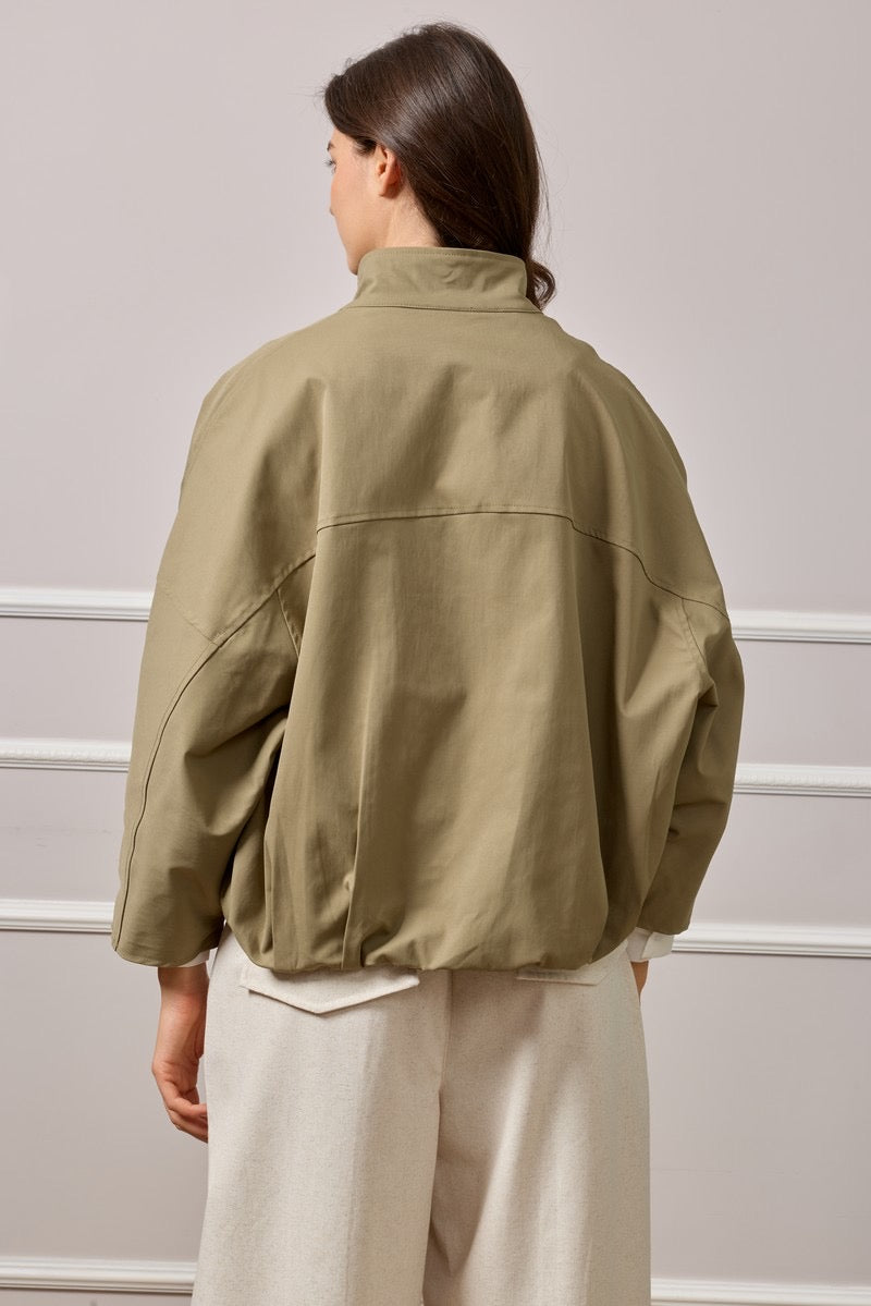 Beatrice Bomber Jacket - Khaki