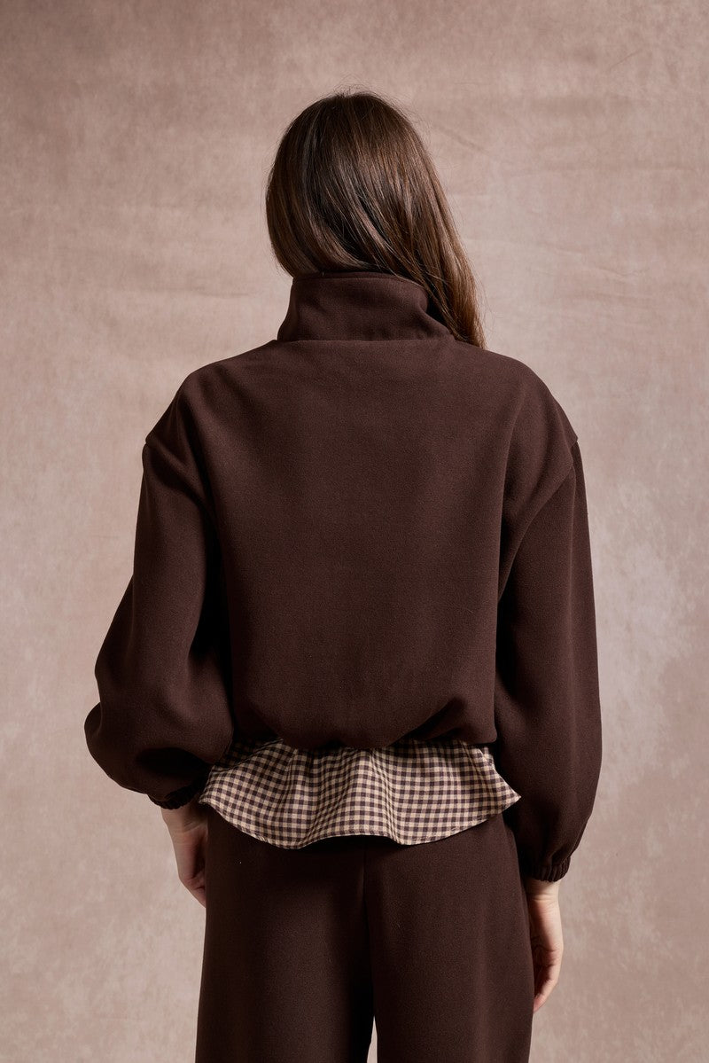 Amanda Chech Sweatshirt - Chocolate Brown
