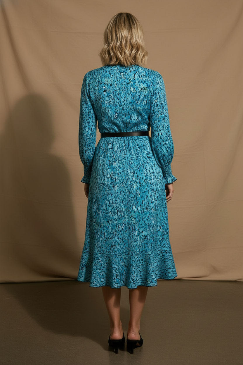 Vivian Floral Dress - Blue