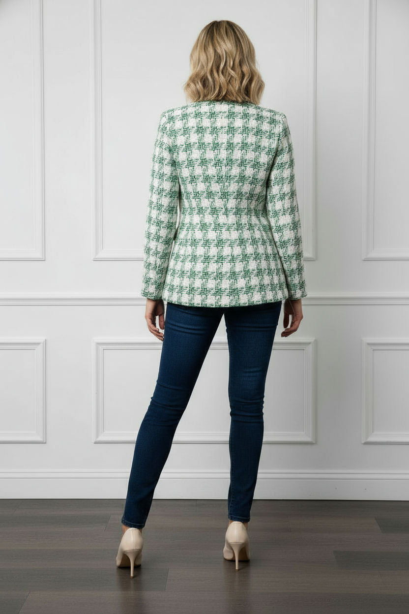 Martha Green Check Blazer