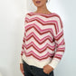 Kitty Striped Jumper - Pink
