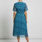 Wanda Printed Dress with Waist Bow
