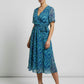 Wanda Printed Dress with Waist Bow