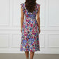 Beatrice Maxi Printed Dress with Frill Details