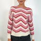 Kitty Striped Jumper - Pink