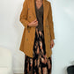 Nicole Button Down Coat - Camel