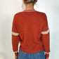Rust Jumper with Pearl Detail