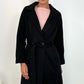 Rachel Belted Maxi Coat - Black