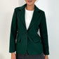 Luna Single Button Coat - Green