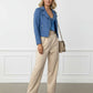Ross Suede Light Jacket - Blue