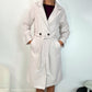Rachel Belted Maxi Coat - Light Beige