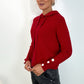 Sonya hooded jumper - Red