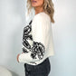 Mauren Black and White Cardigan