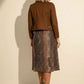 Vivi Light Crop Suede Jacket - Brown