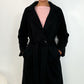 Rachel Belted Maxi Coat - Black