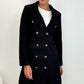Nicole Button Down Coat - Black