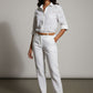 Clara Broderie Button Up Shirt - White