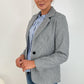 Luna Single Button Coat - Grey