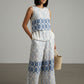 Joyce Printed Summer Set - Blue