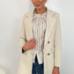 Ciara Button Down Coat - Cream