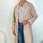 Rachel Belted Maxi Coat - Light Camel