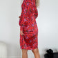 Diana Floral Dress - Red