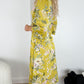 Selena Floral Maxi Wrap Dress - Canary Yellow