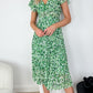 Maria Print Dress - Green