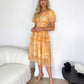 Michaella Printed Dress - Yellow