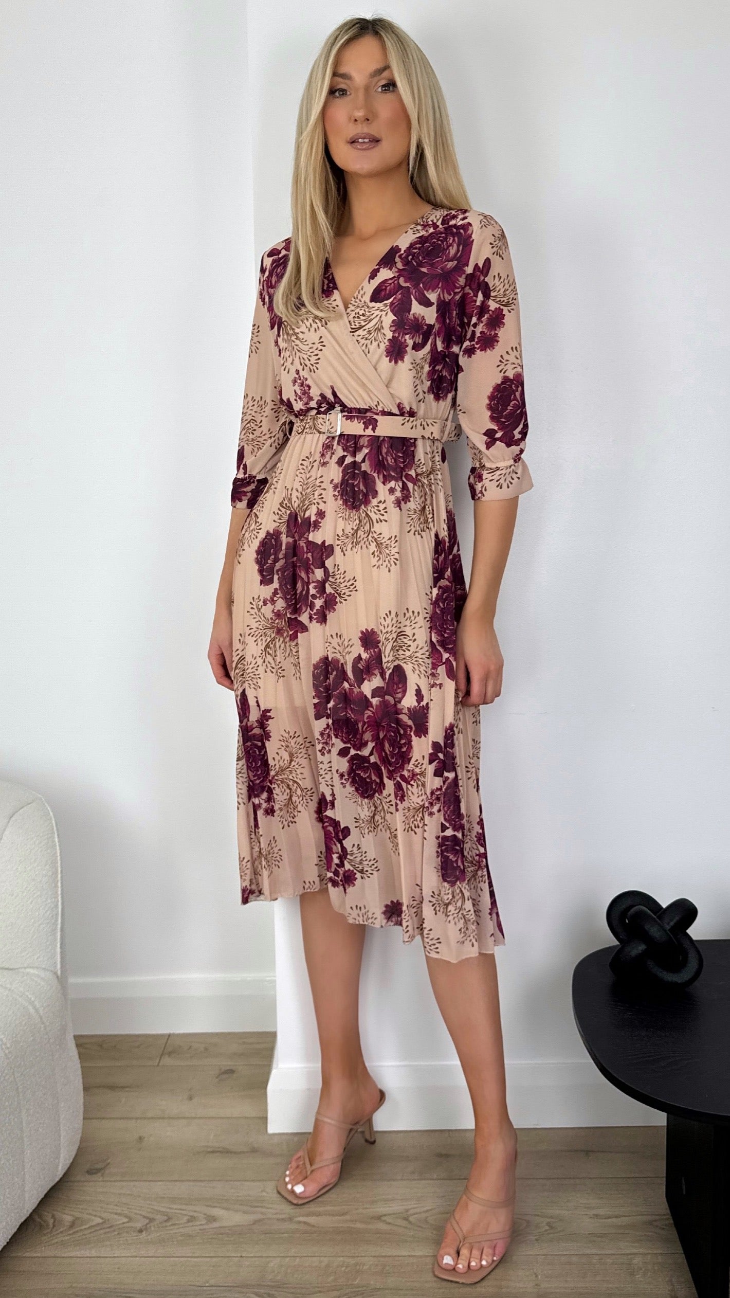 Nancy Floral Dress - Purple
