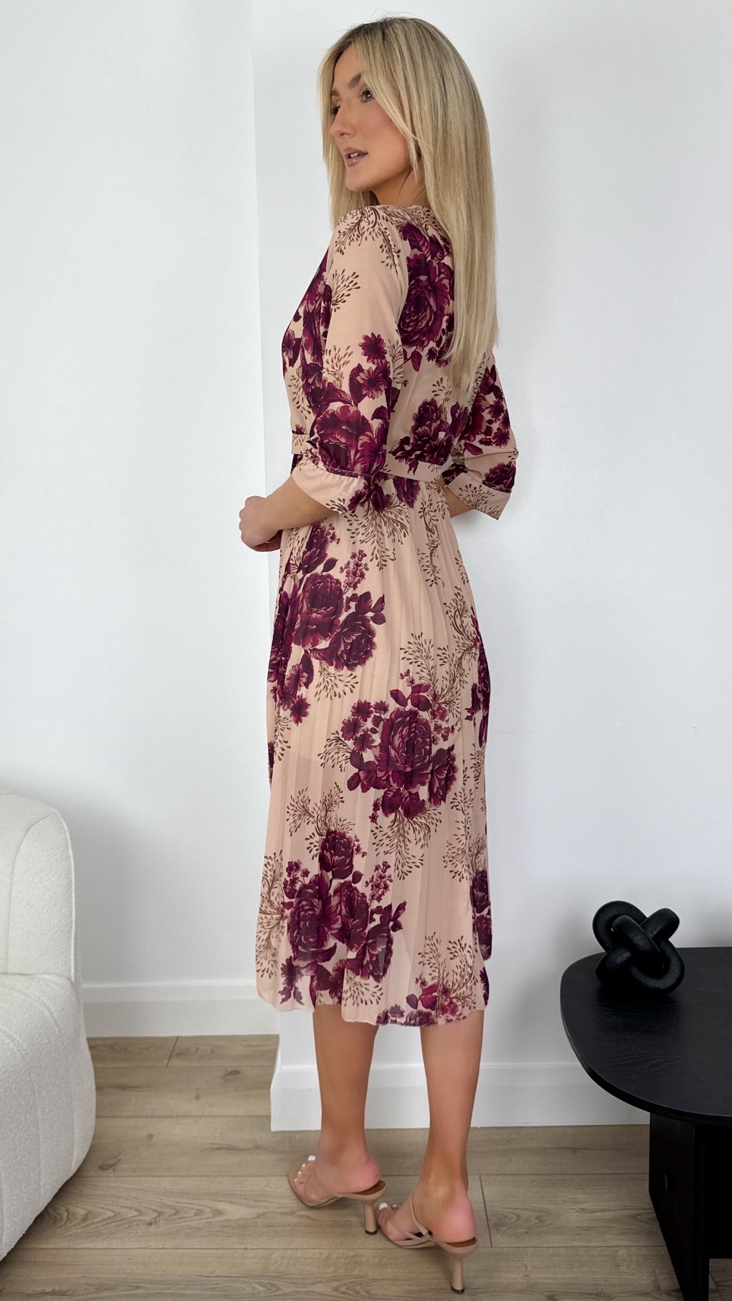 Nancy Floral Dress - Purple