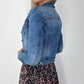 Jenny Crop Denim Jacket - Blue