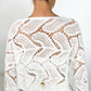 Rosa Crochet Crop Top - White