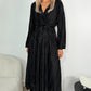 Sinead Belted Maxi Dress - Black