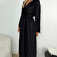 Sinead Belted Maxi Dress - Black