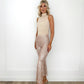 Nadia Sequin Trousers - Rose Gold