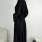 Sinead Belted Maxi Dress - Black