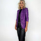 Nadia Sequin Blazer - Purple