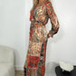 Lucia Printed Dress - Orange