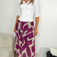 Jess Printed Skirt - Magenta