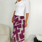 Jess Printed Skirt - Magenta