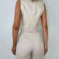 Daisy Tailored Vest - Beige