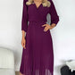 Rosemary Pleated Dress - Purple