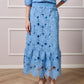 Noreen Maxi Lace Skirt - Blue