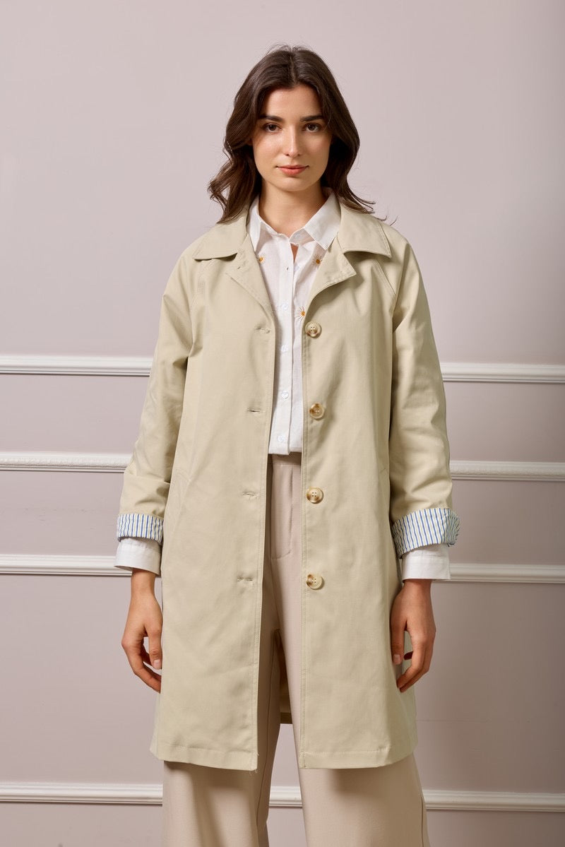 Enya Trench Coat - Beige