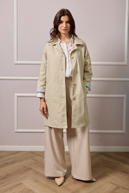 Enya Trench Coat - Beige