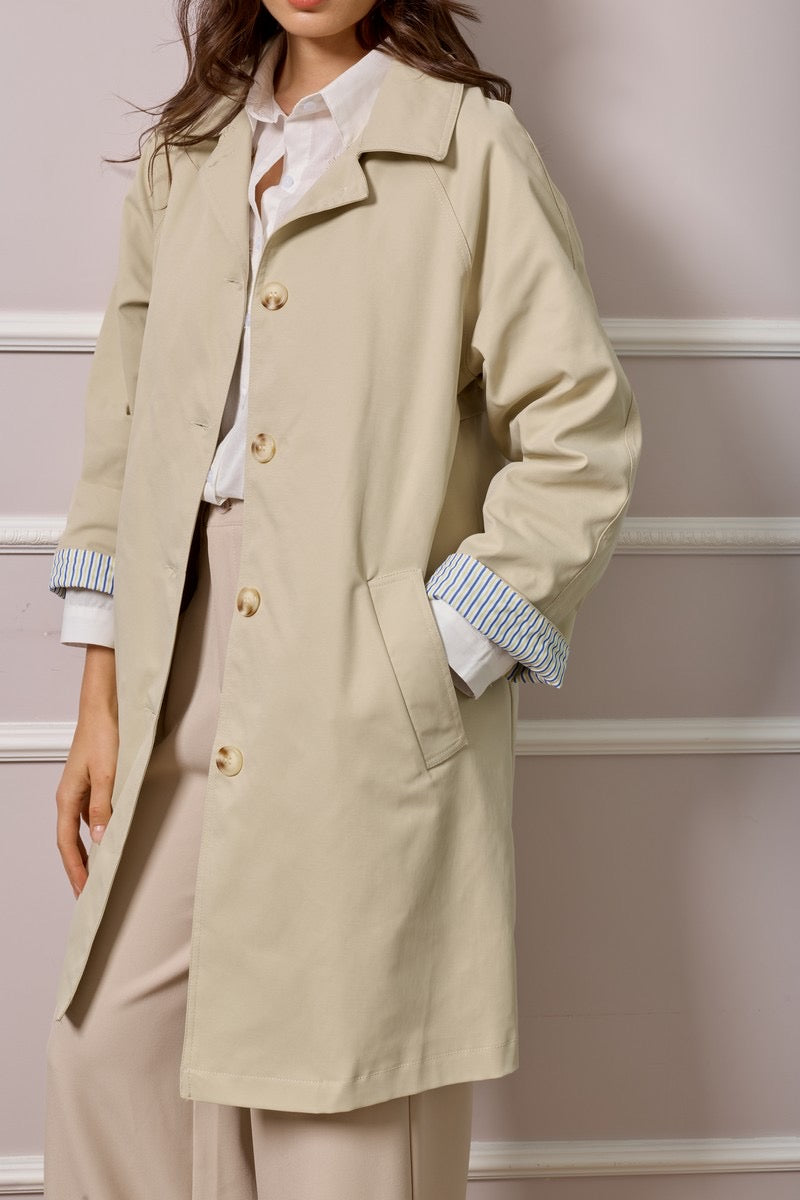 Enya Trench Coat - Beige