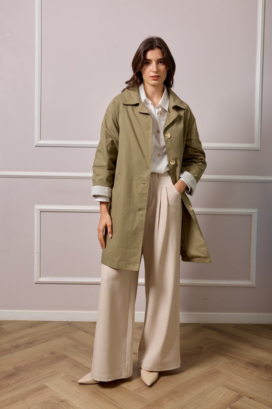 Enya Trench Coat - Khaki